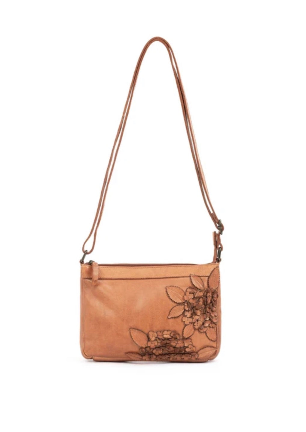 ELIZA CROSS BODY BAG W/ ADJUSTABLE STRAP - TAN