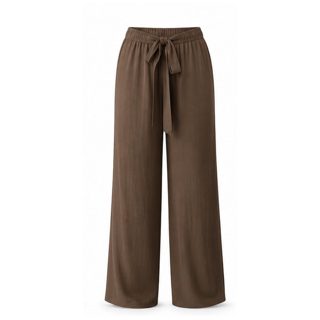 Andrea Waist tie pant - Mocha