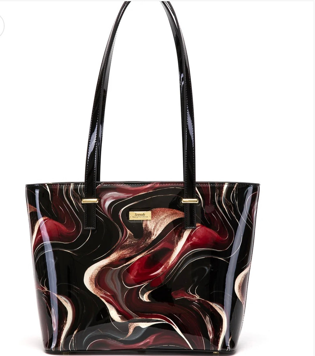 NEBULA LARGE LEATHER TOTE BAG- SF49-0817