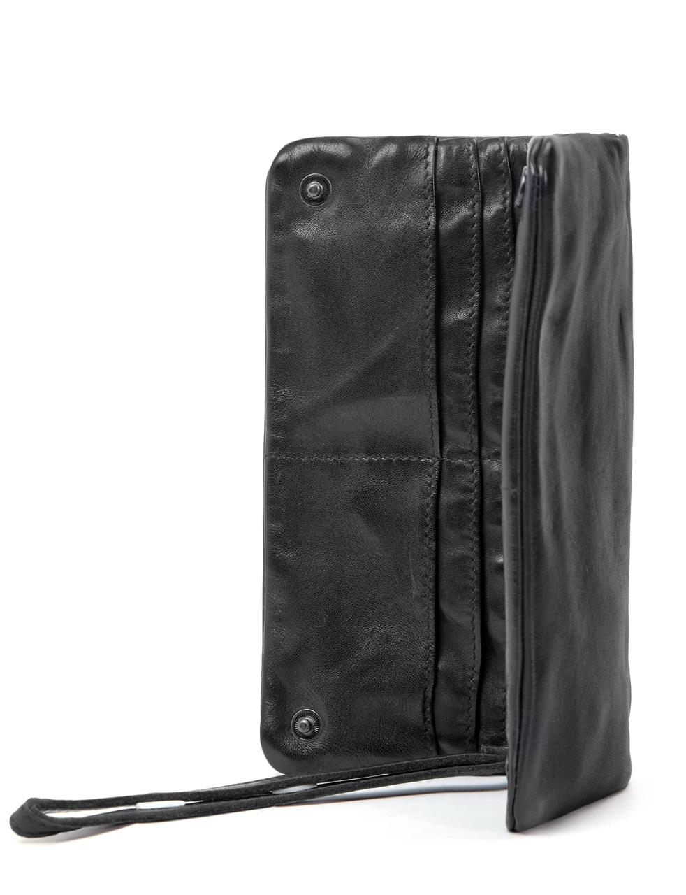 KADINA LGE LEATHER CLUTCH WALLET- A-0025-BLK- NEW IN
