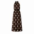 Halter Maxi Dress Choc