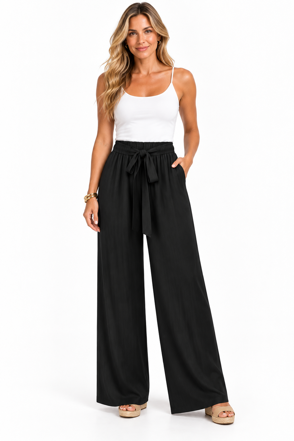 Andrea Waist Pant-Black