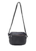 BONDI SML LEATHER XBODY BAG- A-0006-BLACK- NEW IN