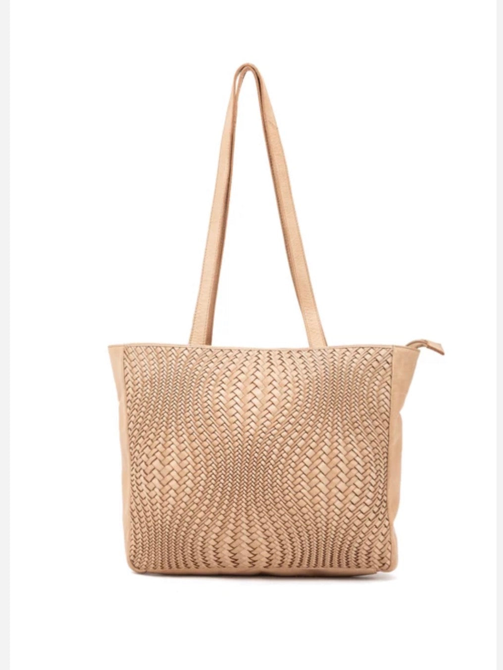 TOOWOOMBA WOVEN TOTE - TAUPE