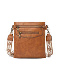 ERIN TRIPLE COMPARTMENT XBODY BAG - TAN