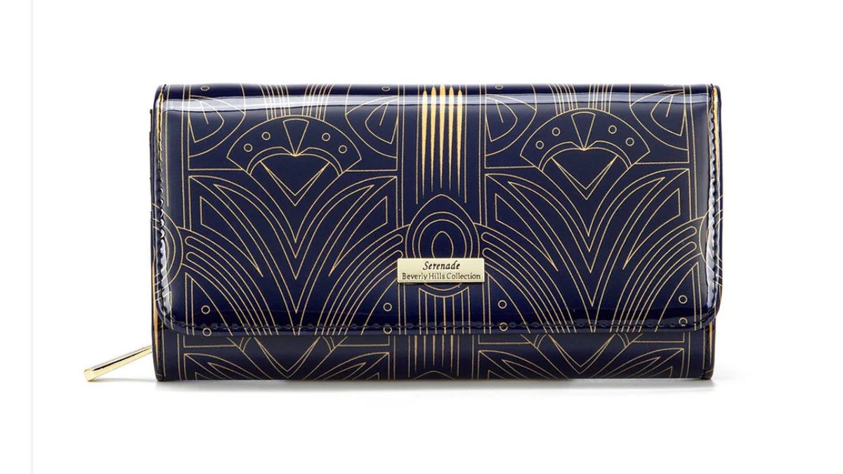 GATSBY LARGE PATENT LEATHER WALLET WITH RFID- WSF5201