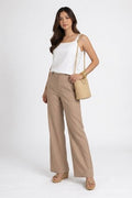 Janie Linen Pant Cappuccino