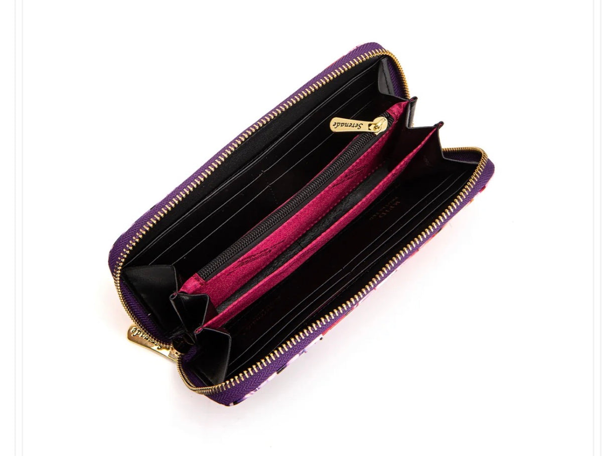 ROSEMARIE ZIP AROUND LEATHER RFID WALLET- WSF4716
