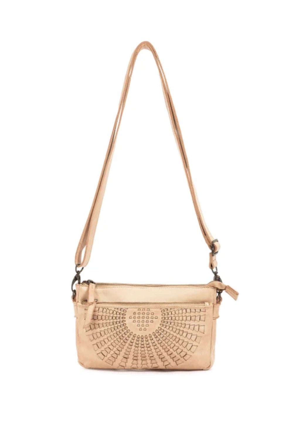 FITZROY CROSS BODY BAG W/ ADJUSTABLE STRAP - TAUPE