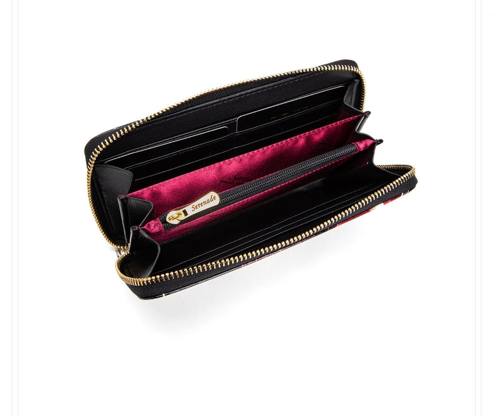 NEBULA ZIP AROUND LEATHER RFID WALLET- WSF4916
