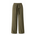 Andrea Waist tie pant -Khaki