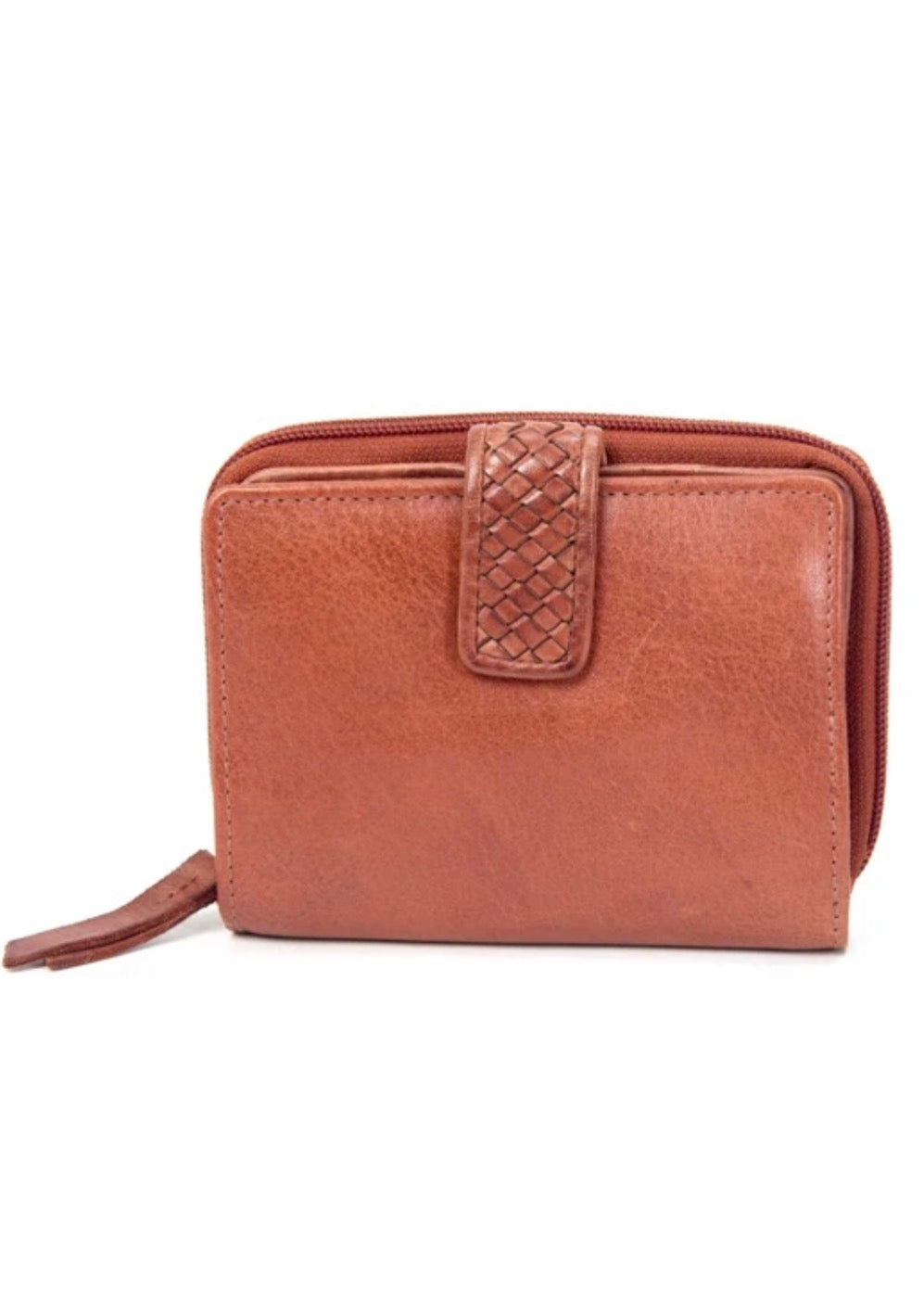 MILANG MEDIUM TAB LEATHER WALLET- A-0023-TAN- NEW IN