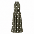 Halter Maxi Dress Khaki