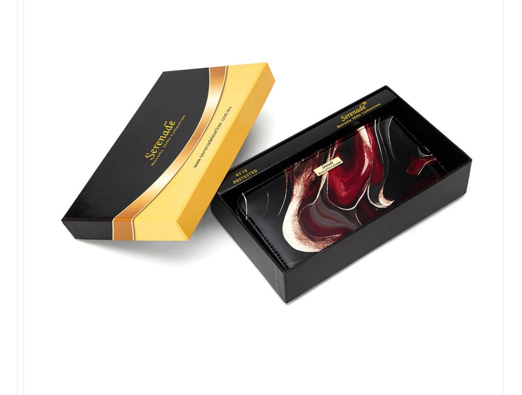 NEBULA ZIP AROUND LEATHER RFID WALLET- WSF4916