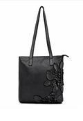 FLINDERS FLORAL TOTE - BLACK