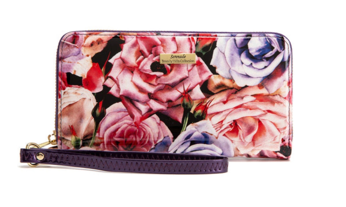 ROSEMARIE ZIP AROUND LEATHER RFID WALLET- WSF4716