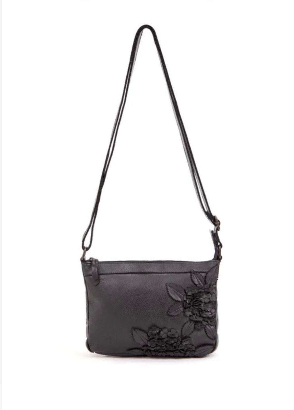 ELIZA CROSS BODY BAG W/ ADJUSTABLE STRAP - BLACK